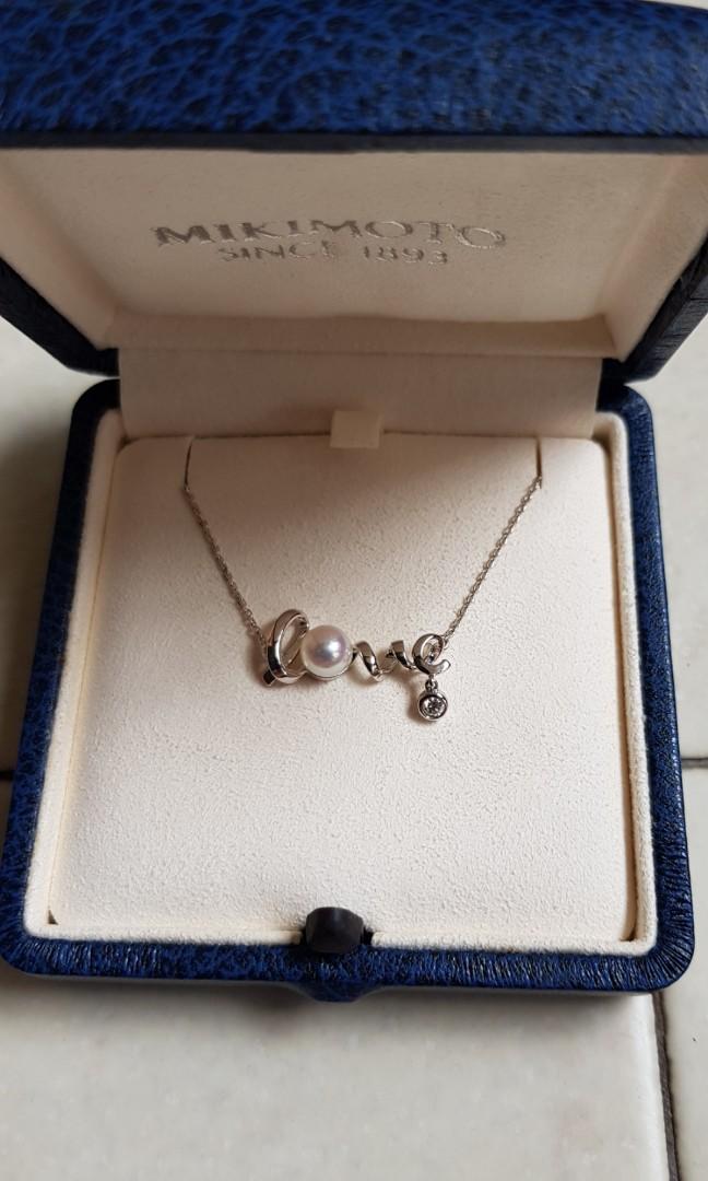 Mikimoto love necklace best sale