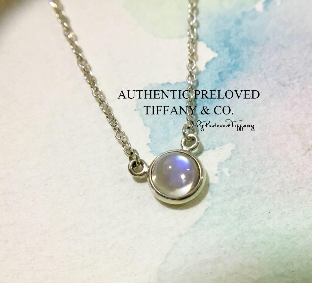 Yard Moonstone Cabochon Silver Necklace 