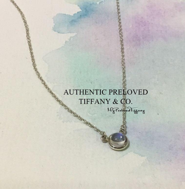 Yard Moonstone Cabochon Silver Necklace 