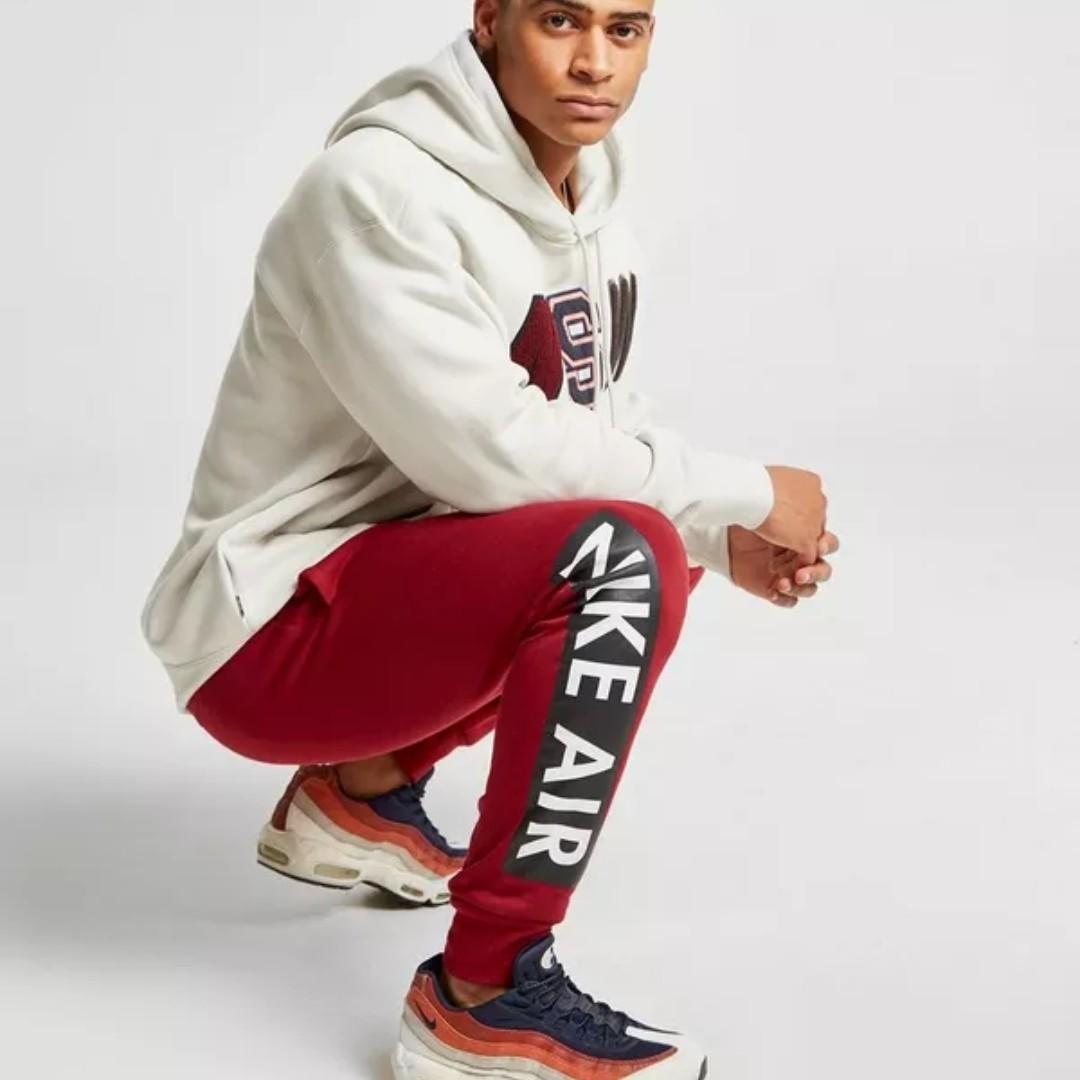 nike air leg logo track pants