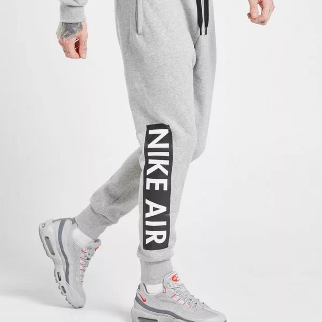 nike air leg logo track pants