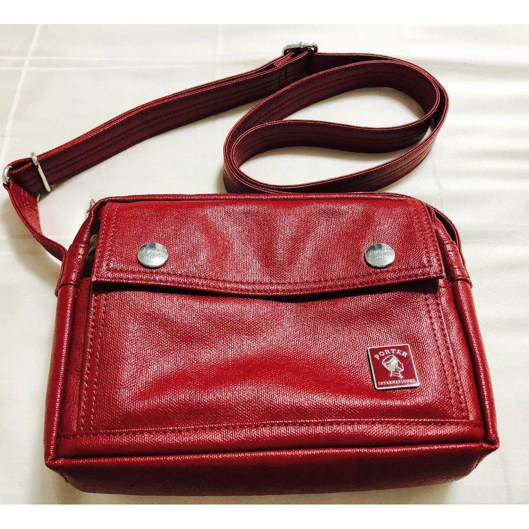 Porter International Milky Plus Shoulder Bag Red Small Ladies limited edition