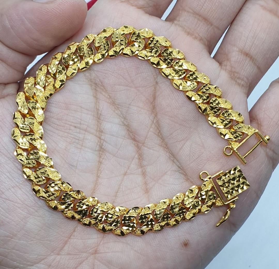 Rantai Tangan Emas 916 Original Padu Women S Fashion Jewellery On Carousell