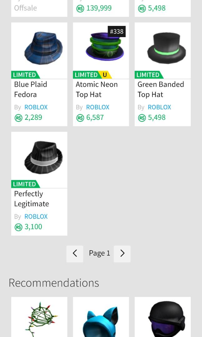 Roblox Limited Perfectly Legitimate Business Hat Toys - canada top hat roblox