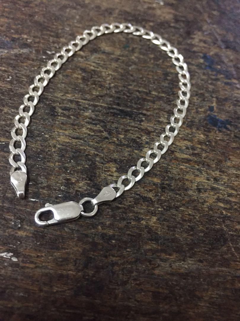 Silver bracelet Men s Fashion Watches Accessories Jewelry