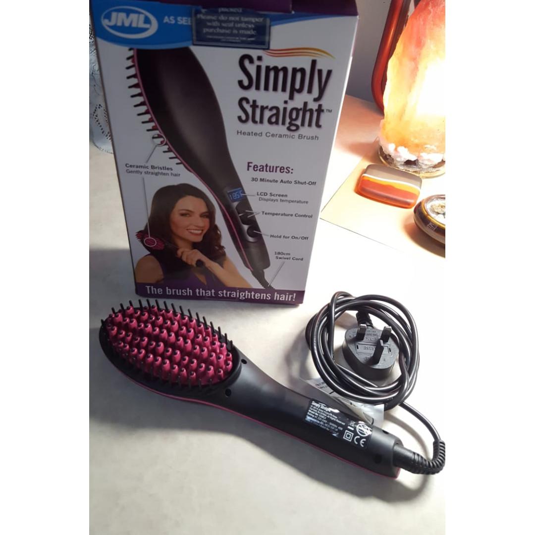 simply straight heated ceramic brush