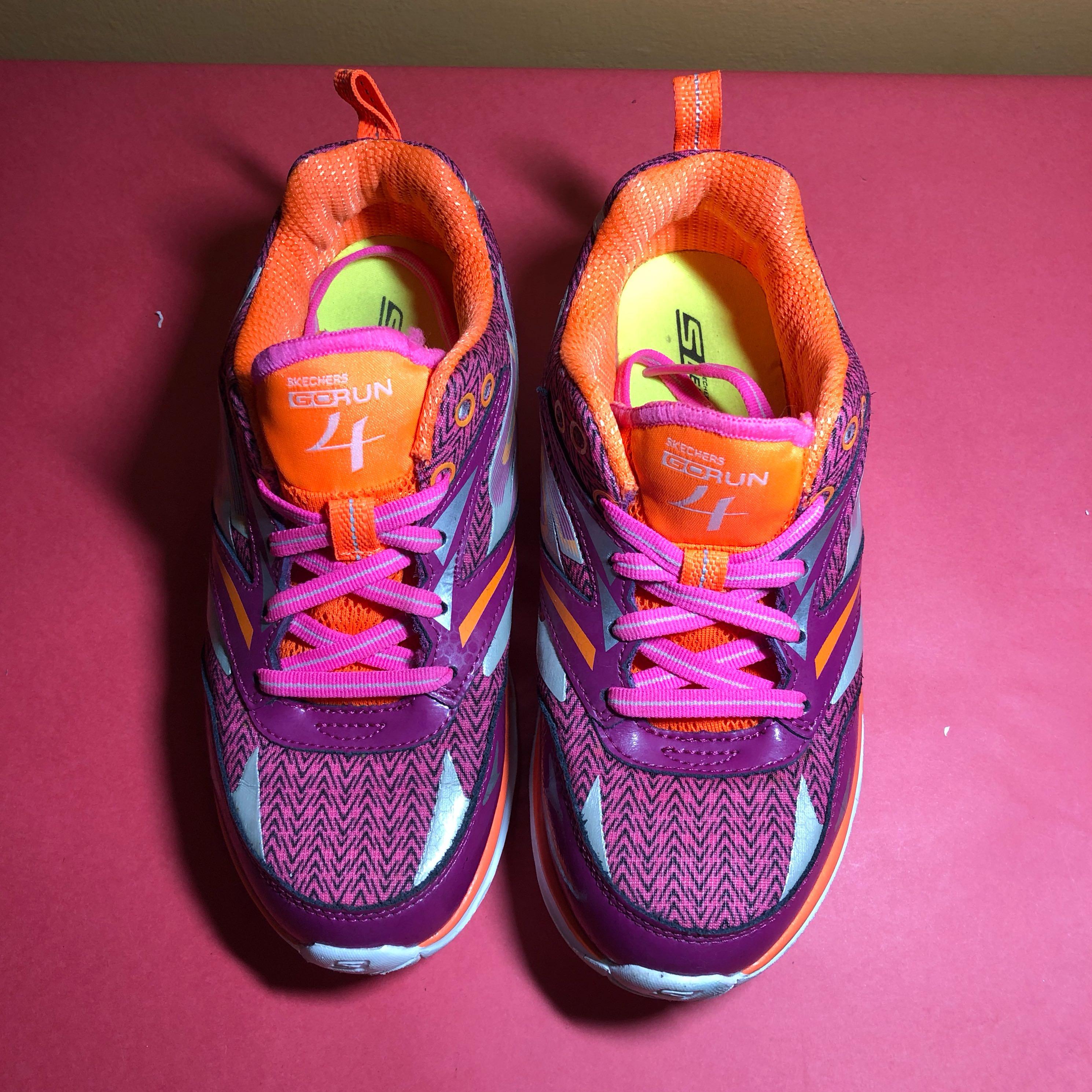 Sketchers GORun 4 Running Shoes Kids Women s Fashion Footwear Sneakers on Carousell