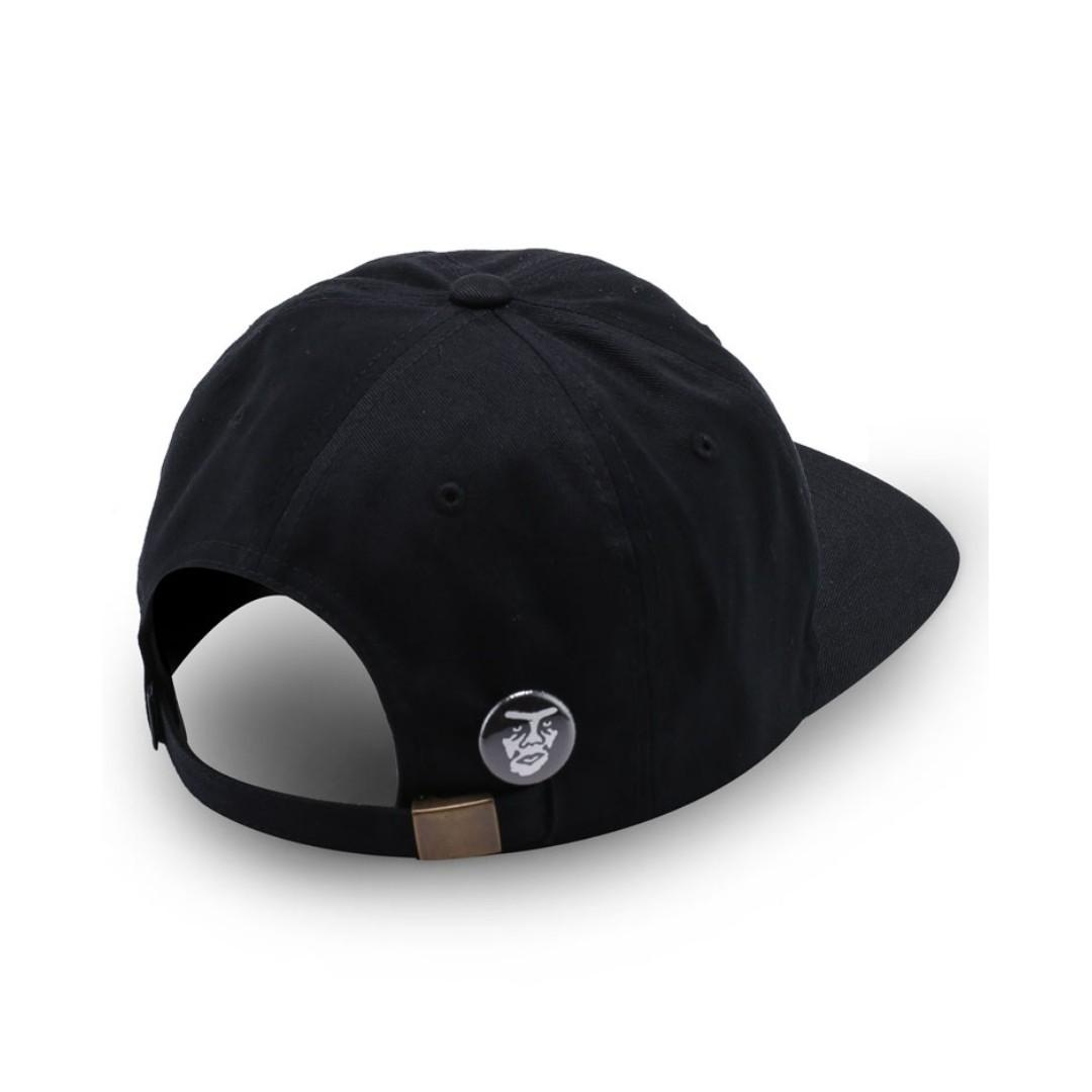 Panel strapback hat