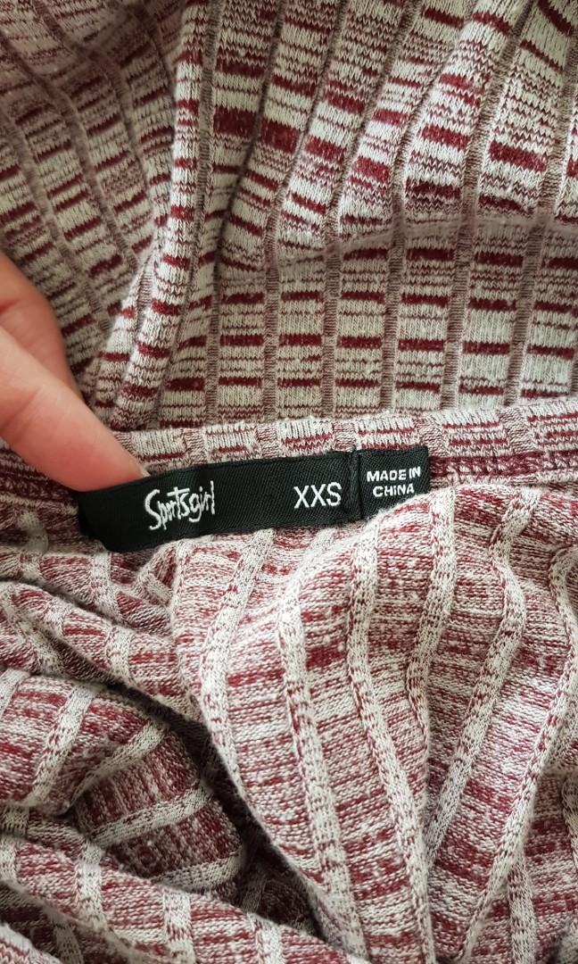Sportsgirl Ribbed Bodycon Scoopback 