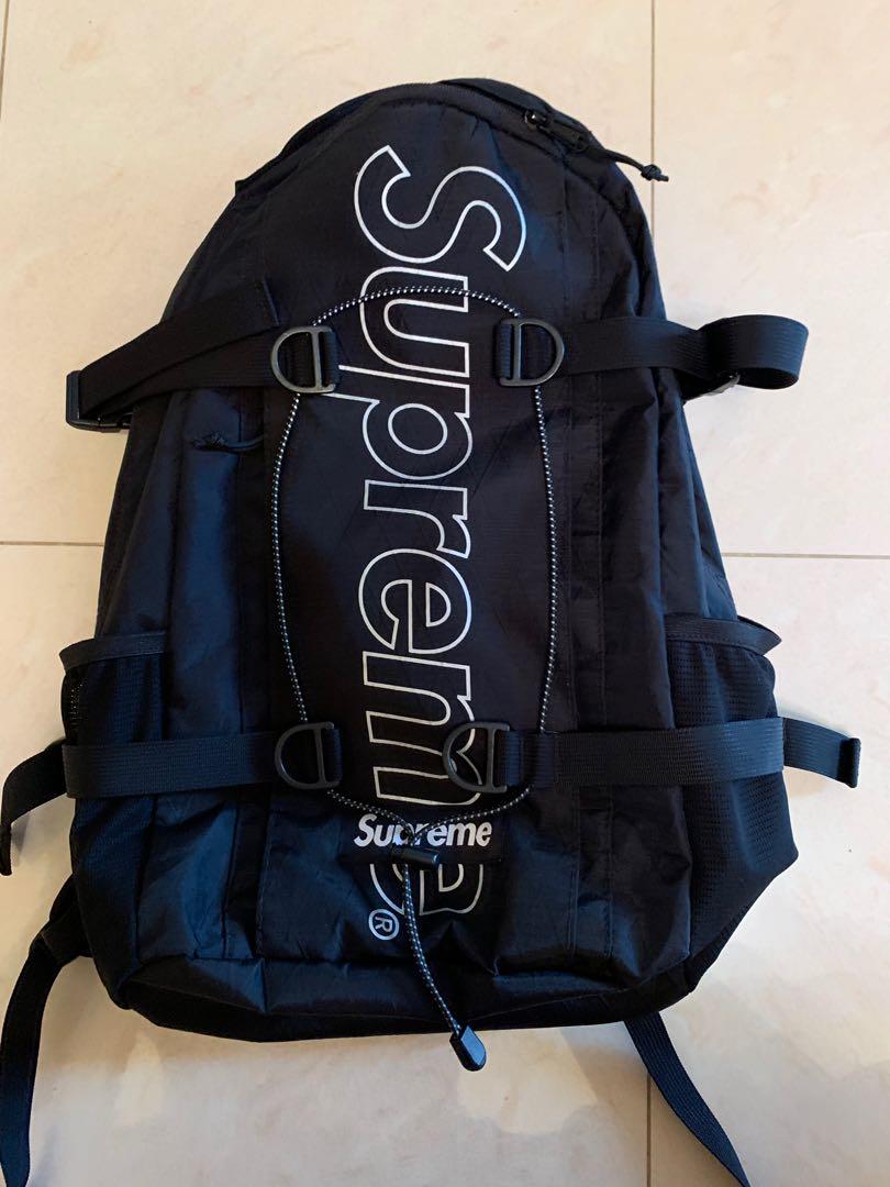 black supreme backpack fw18