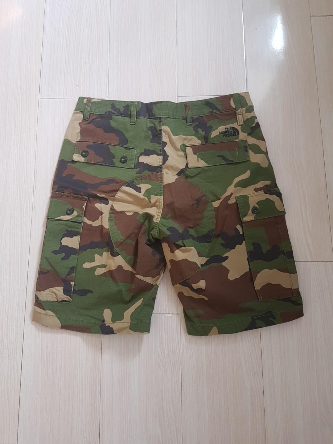 the north face camo shorts