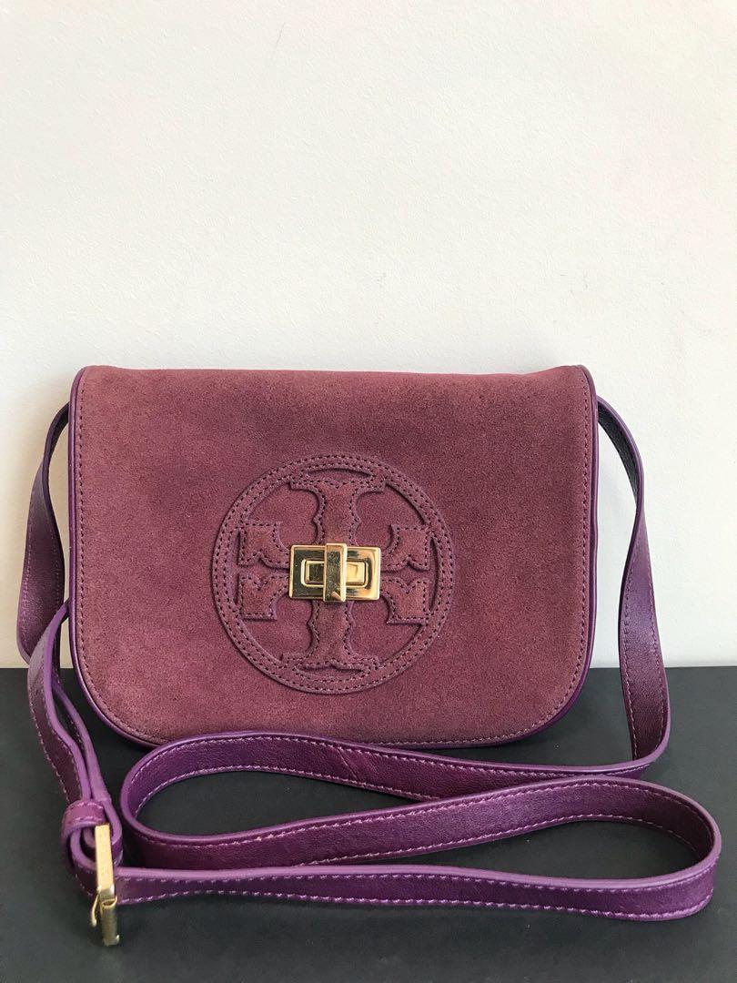 tory burch suede crossbody