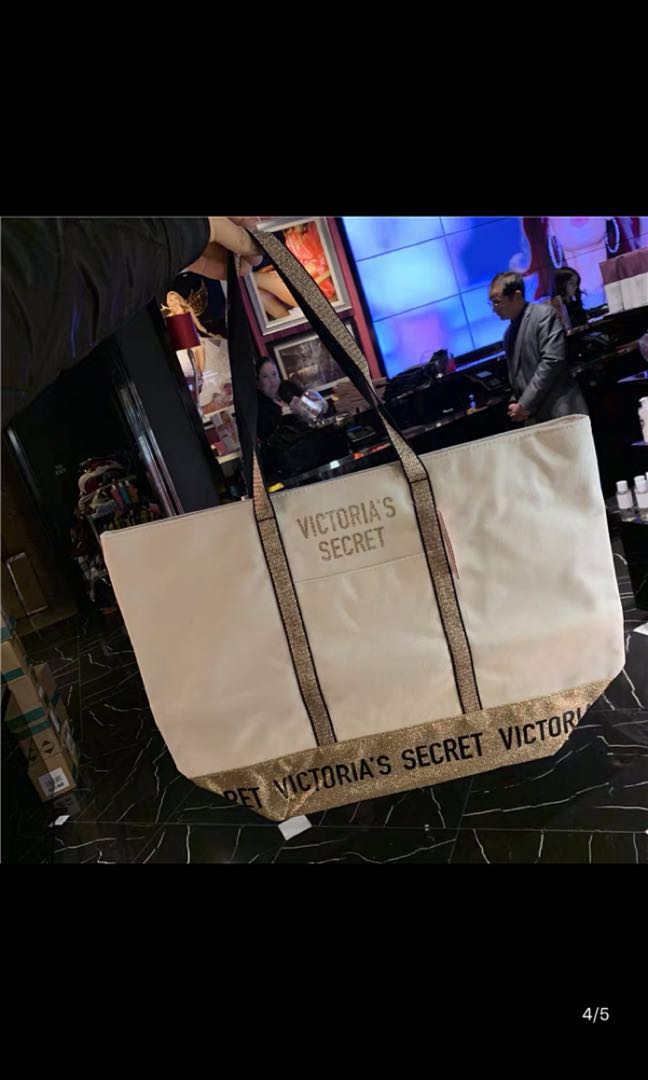 Victoria secret shop sparkle tote