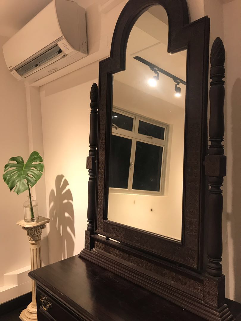 Rustic Antique Wall Length Mirror Furniture Home Decor Antiques On Carousell
