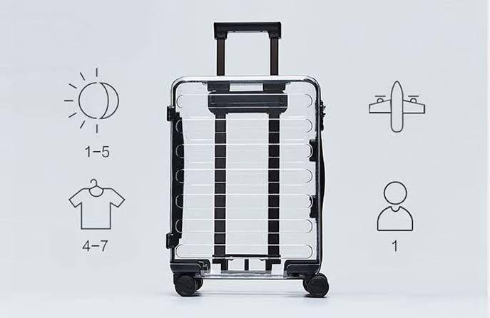 xiaomi luggage transparent