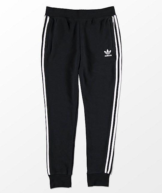 adidas women's three stripe joggers