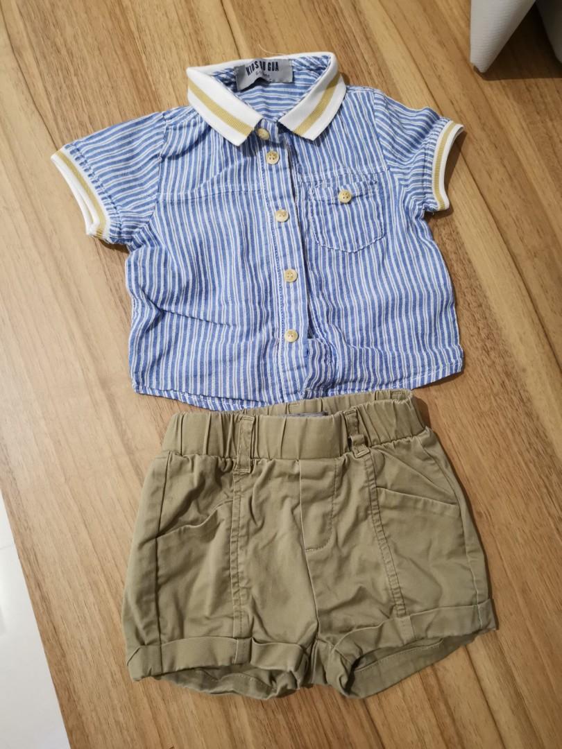 khaki shorts baby boy