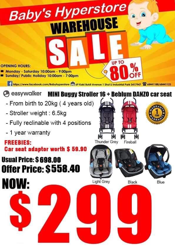 stroller warehouse sale
