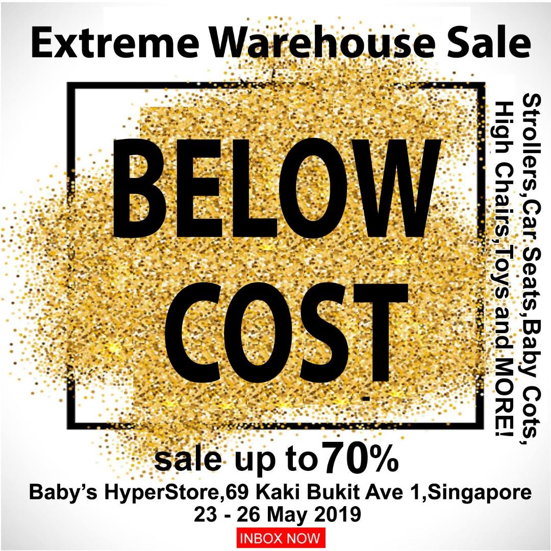 Baby S Hyperstore Warehouse Sale 23 26 May 2019 69 Kaki Bukit Up To 70 Off Babies Kids Strollers Bags Carriers On Carousell