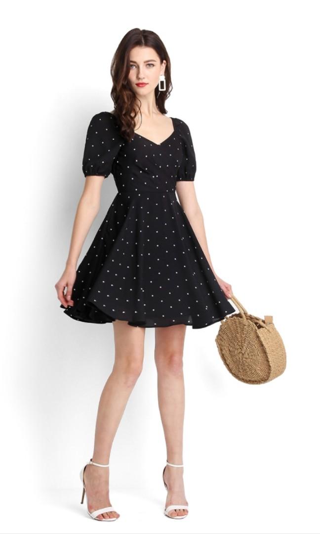 Betty Boop Dress In Black Polka Dots Women s Fashion Tops Sleeveless on Carousell