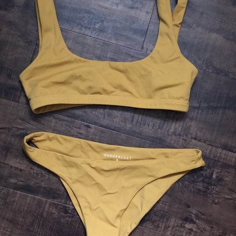 Mustard bikini bottoms Clearance