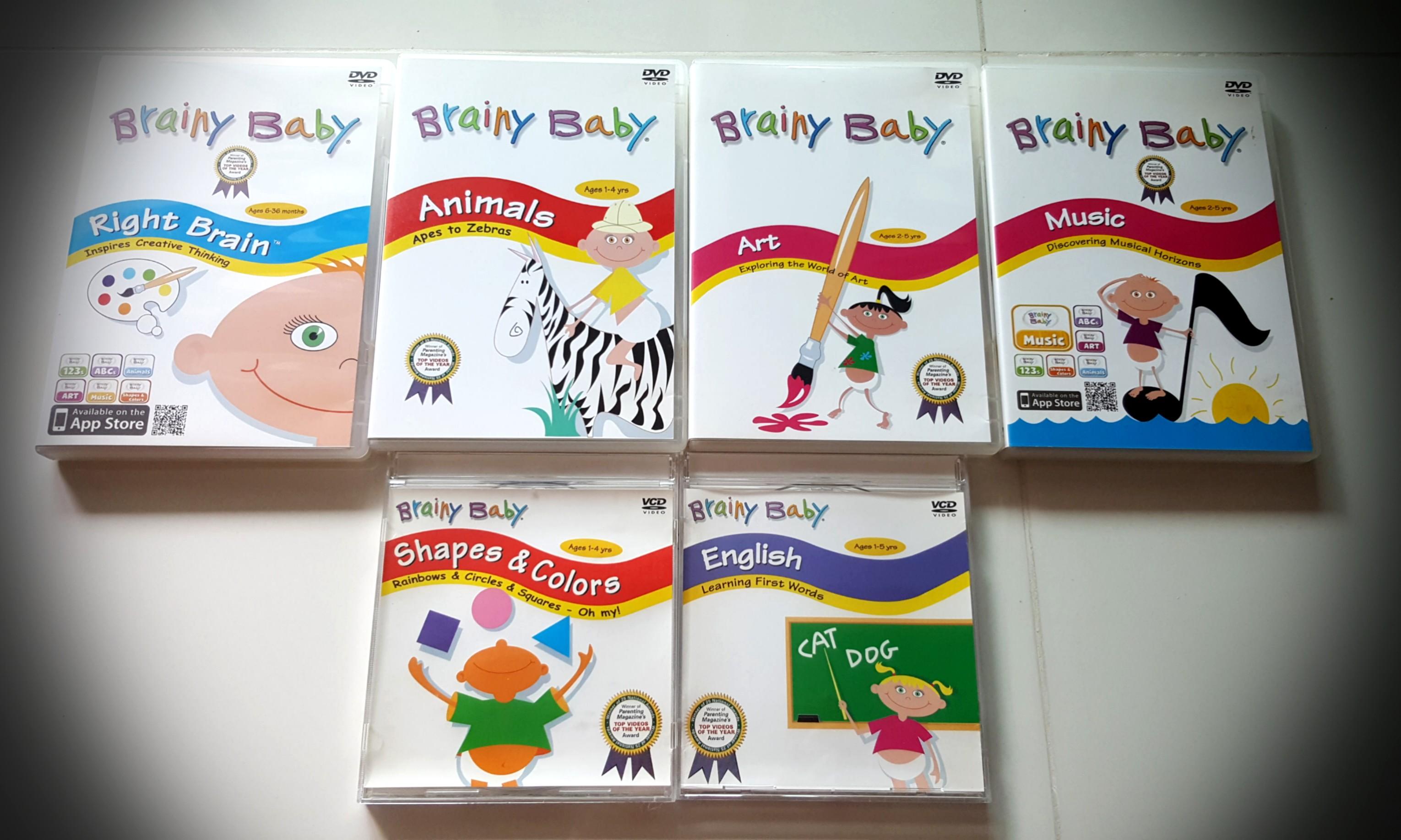 Brainy Baby Dvd Vcd 6pc Hobbies Toys Books Magazines Children S Books On Carousell