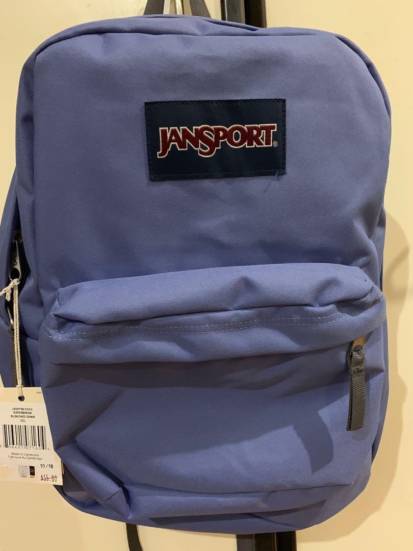 Bleached denim clearance jansport