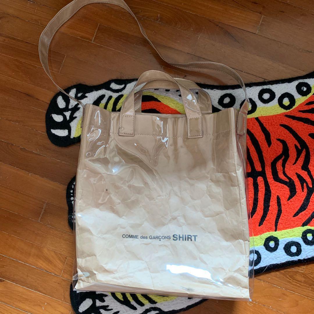 Cdg pvc tote bag