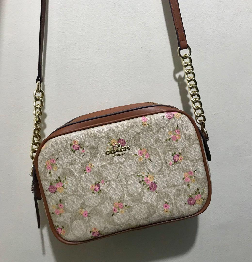 Coach floral sling bag best sale