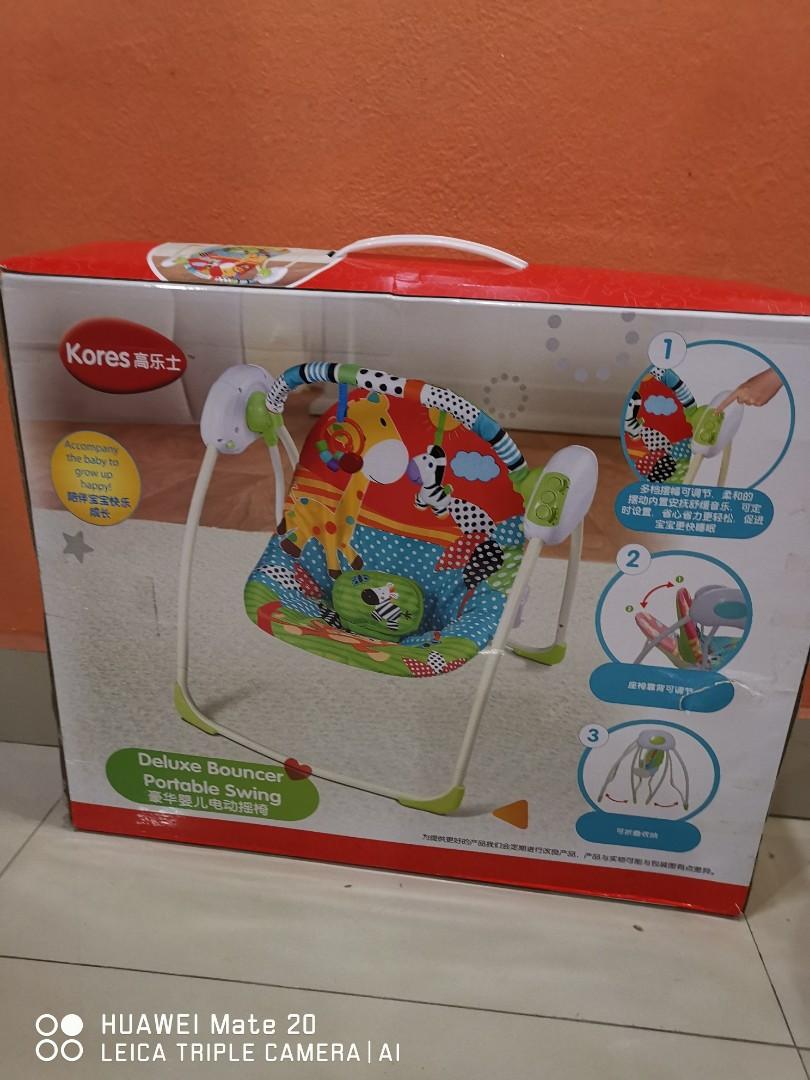 Deluxe bouncer portable swing