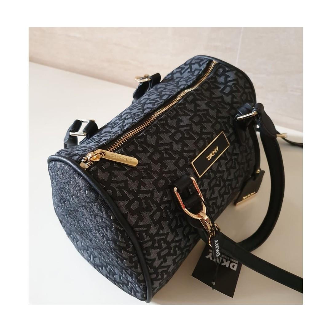 DKNY Medium Crossbody Duffle Bag Black, Women's Fashion, Bags & Wallets, Crossbody Bags on