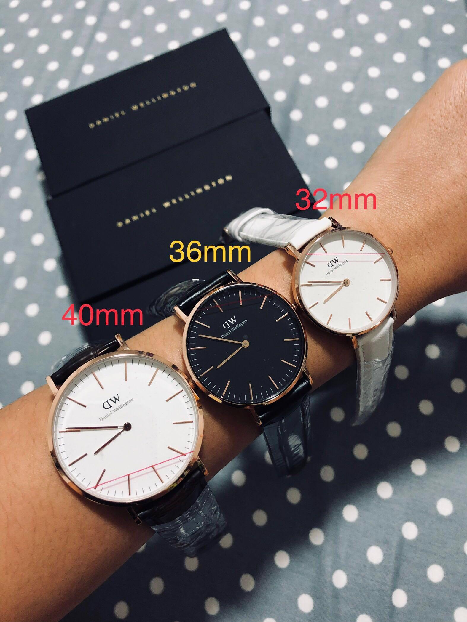 Daniel wellington watch new arrivals size