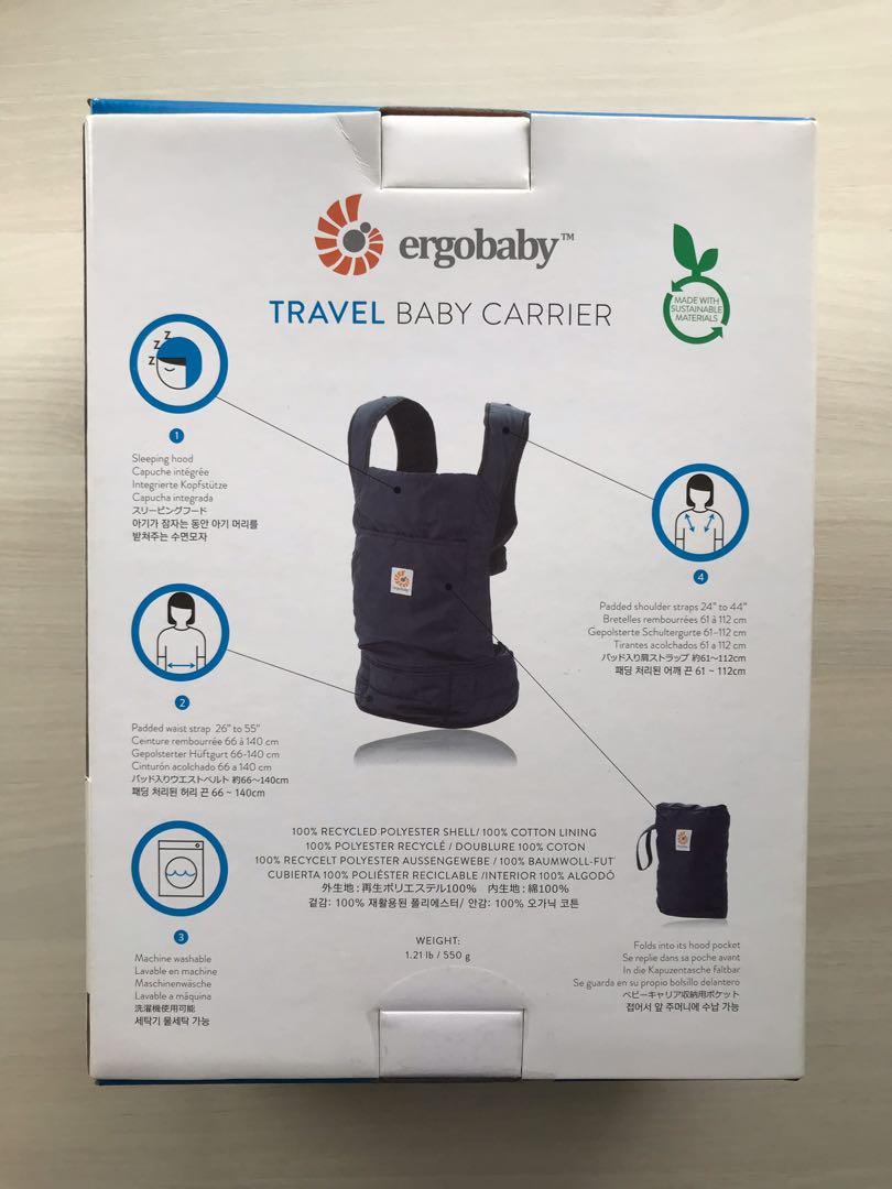 Ergobaby Travel Stowaway Baby Carrier Babies Kids Going Out Carriers Slings on Carousell