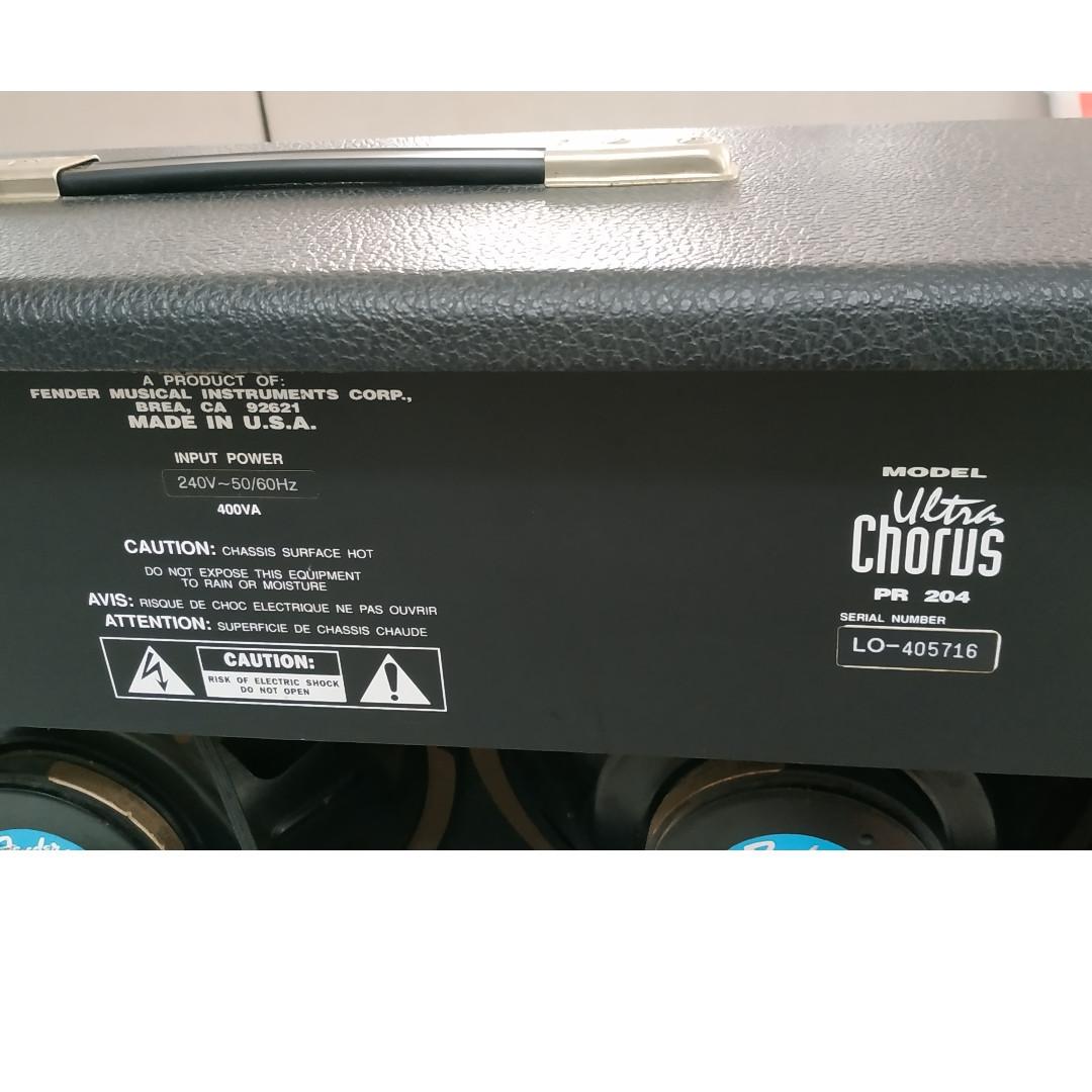Fender ultra chorus pr 204 hot sale