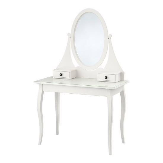 Ikea Hemnes Dressing Table Furniture, How To Remove A Pedestal Vanity Tables Ikea