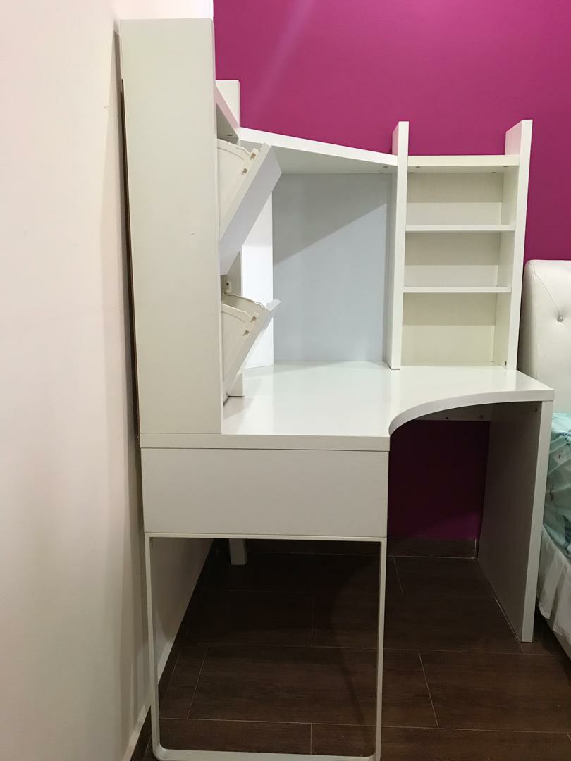 Ikea Micke Corner desk, Furniture & Home Living, Furniture, Tables