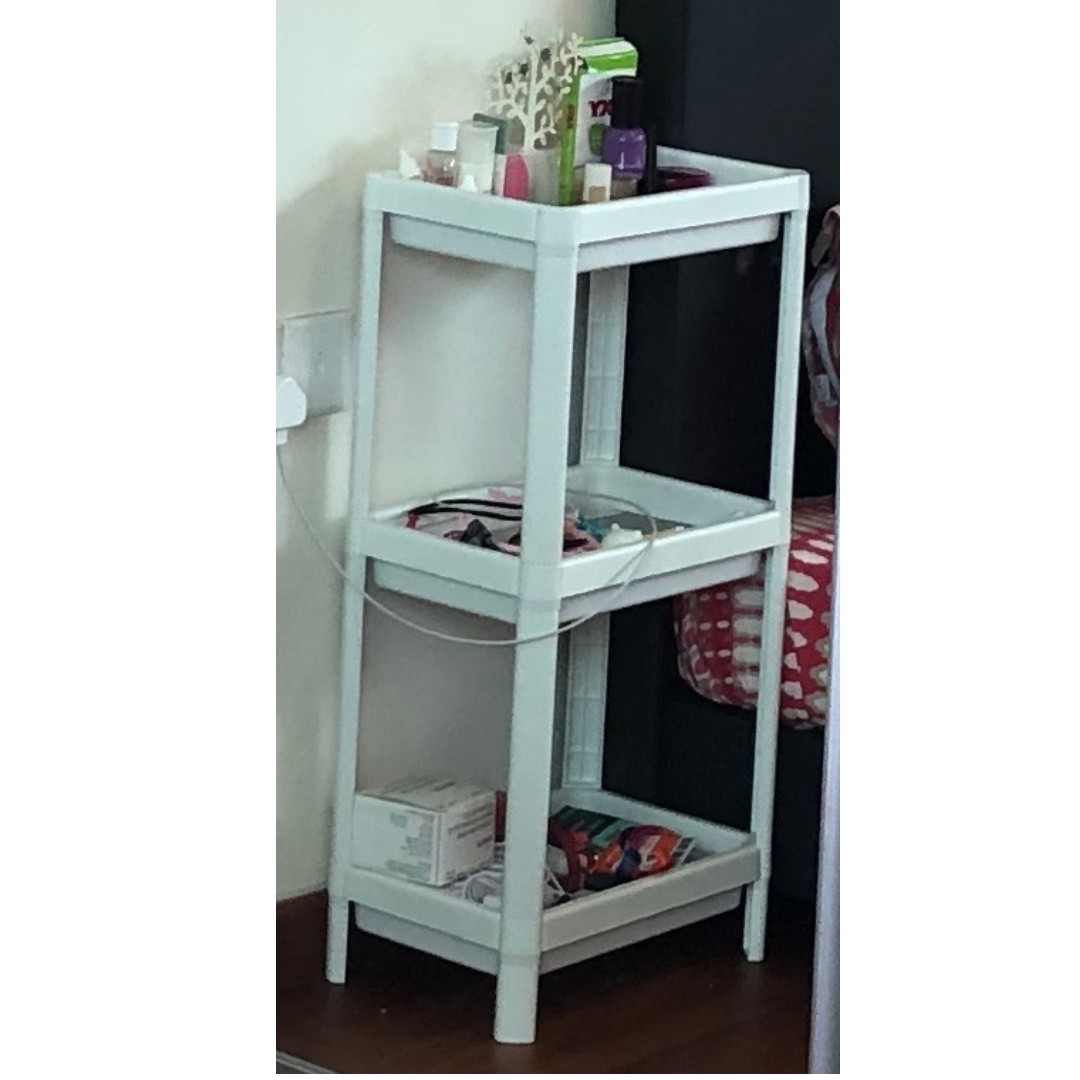 Ikea VESKEN Shelf unit Bed side tables 2 shelves