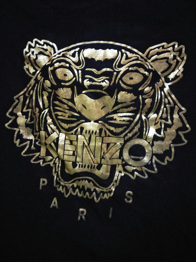 Gold kenzo t shirt on sale