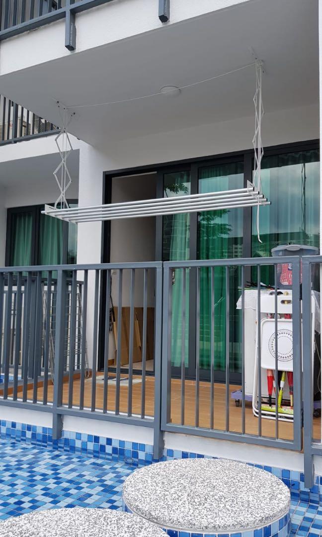 Indoor Laundry System (Manual Pulley System), Furniture & Home Living