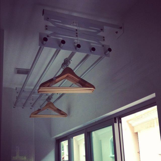 Manual laundry rack clearance