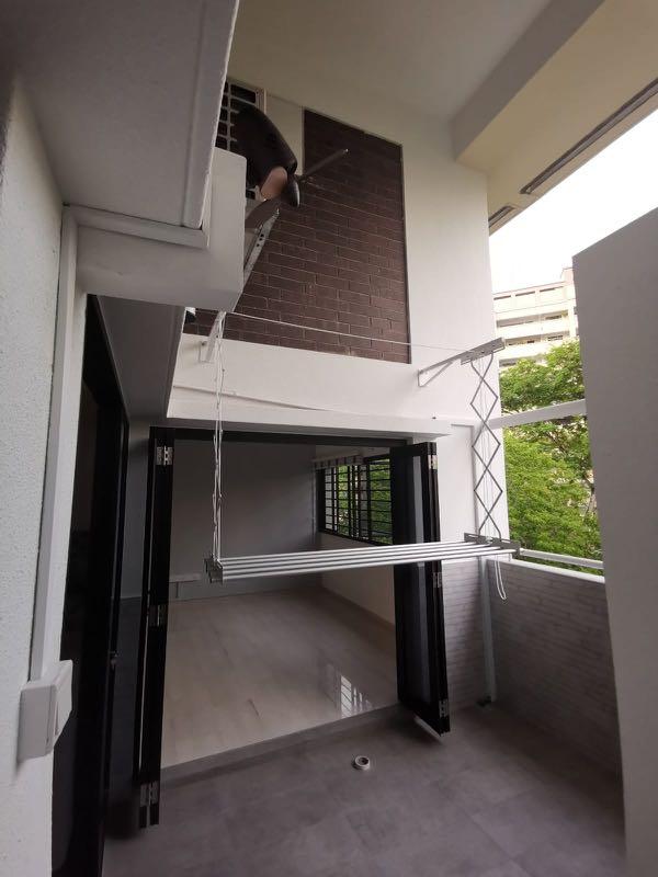 Indoor Laundry System (Manual Pulley System), Furniture & Home Living