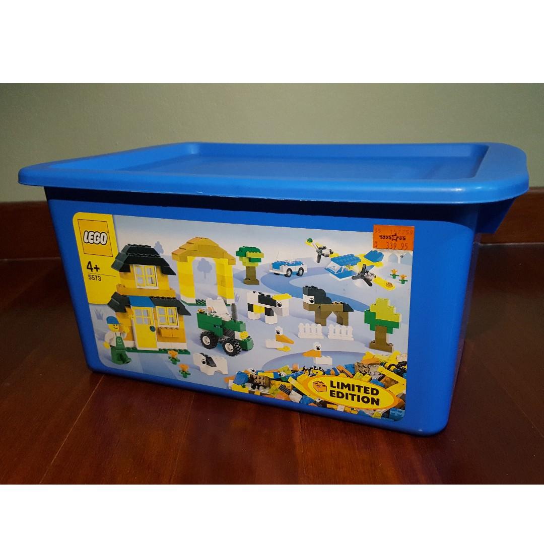 Blue lego box top