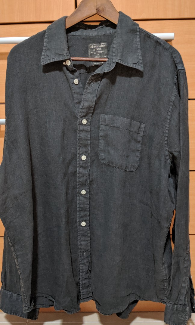 Abercrombie \u0026 Fitch Linen Shirt, Men's 