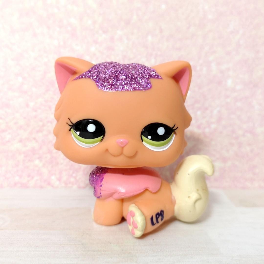 Littlest Pet Shop Lps Rare Sparkle Persian Cat Toys Games