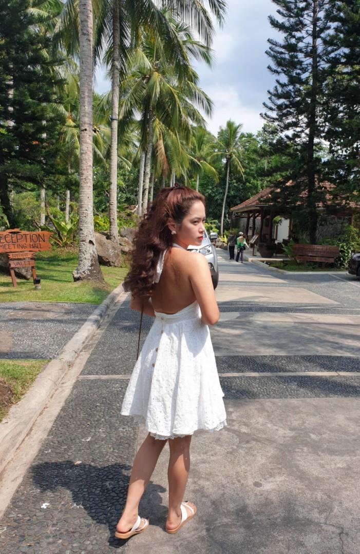 long crochet dress white Kasia Long Sleeve Crochet Maxi Dress White