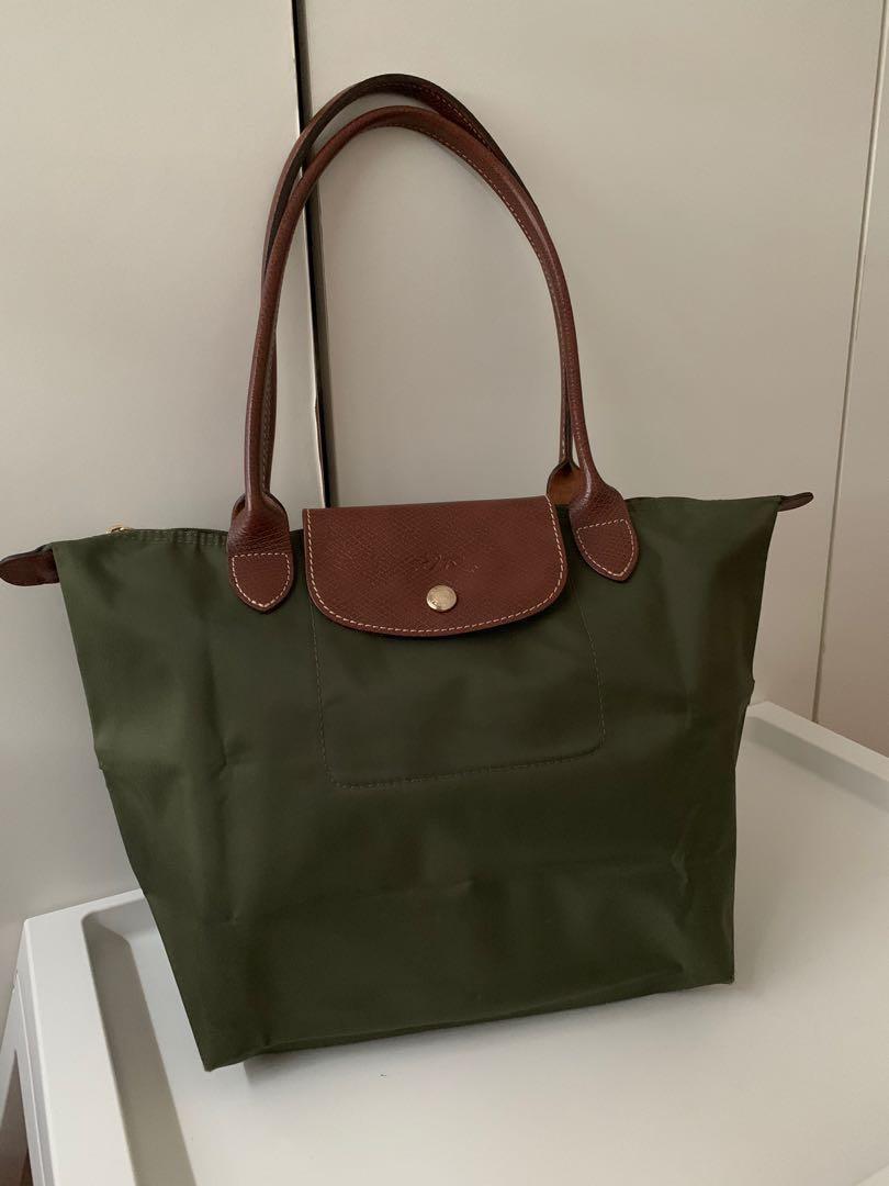 olive green longchamp bag