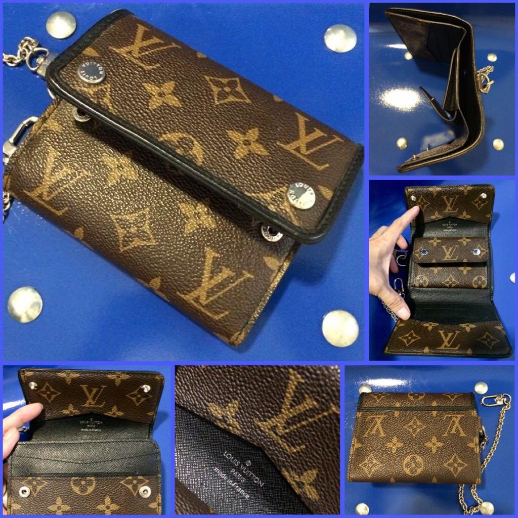 LV Monogram Chain Wallet for men, Luxury, Bags & Wallets on Carousell