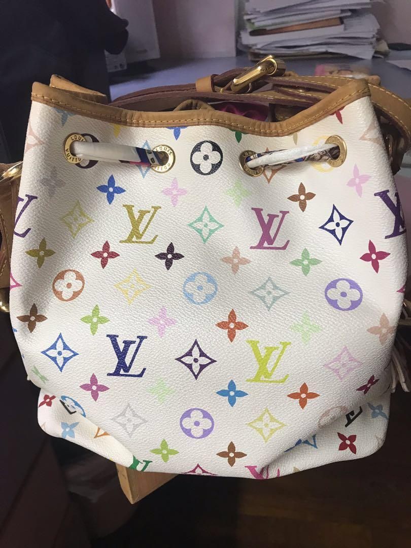 Lv multicolor bucket bag, Luxury, Bags & Wallets on Carousell