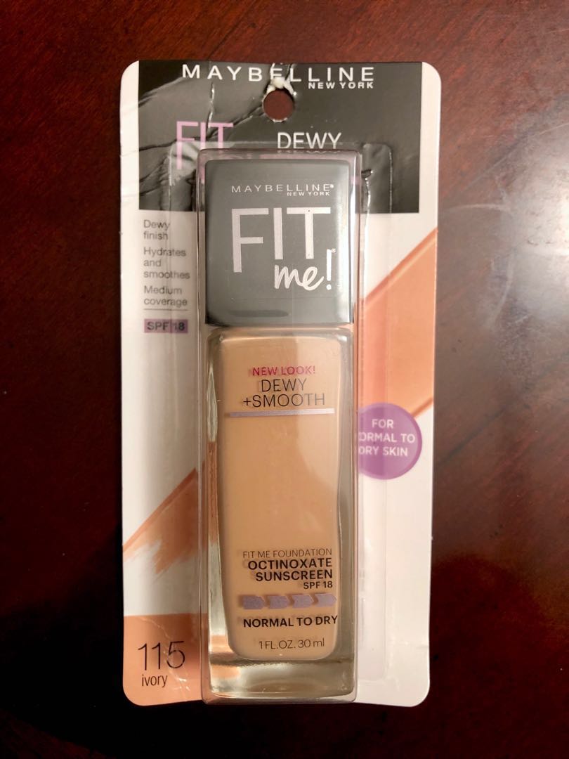 Maybelline Fit Me Dewy Smooth Foundation 115 Ivory Health Beauty Makeup On Carousell