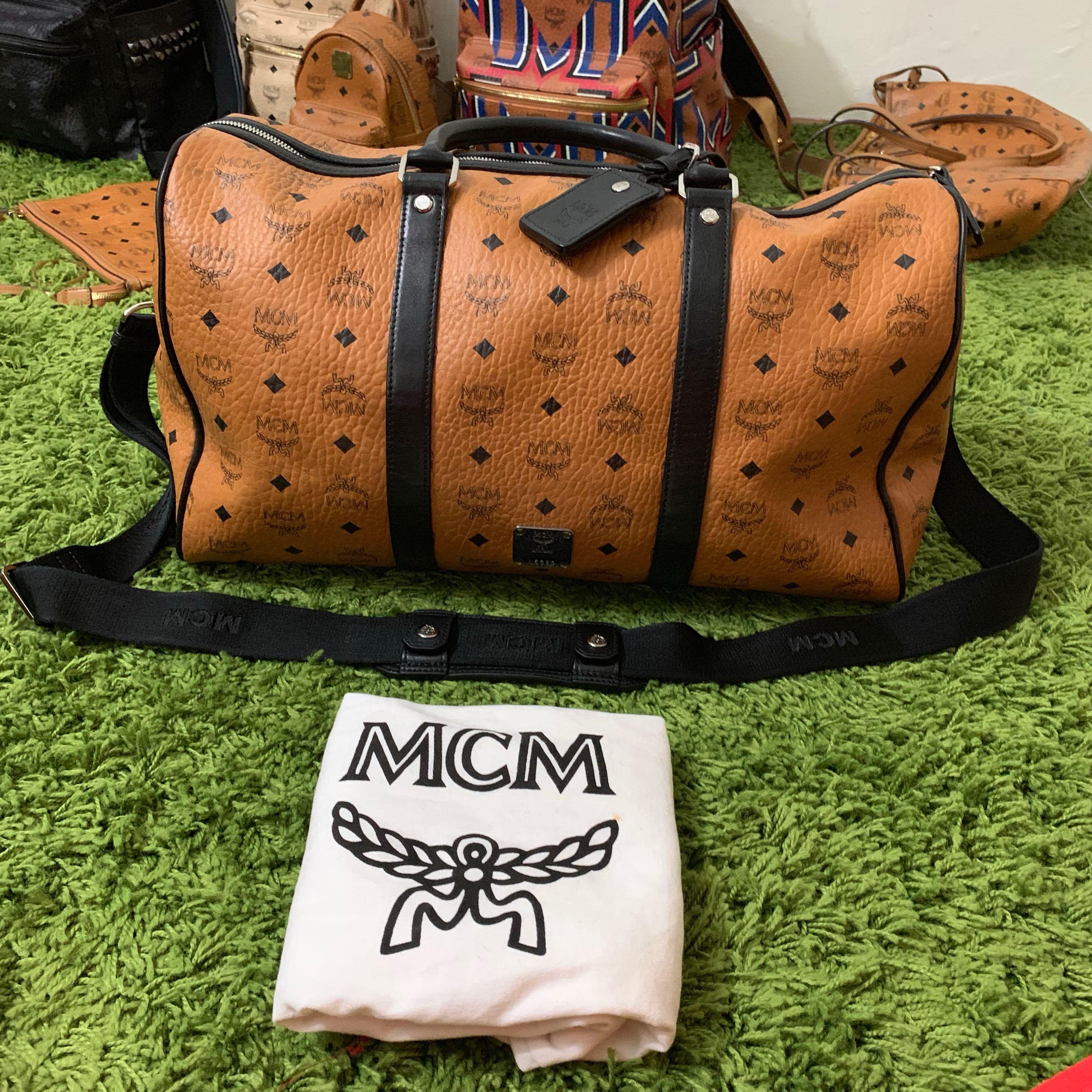mcm mens duffle bag